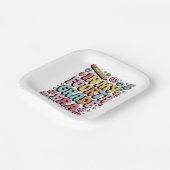 4年生4年生新学期 ペーパープレート (傾斜あり)