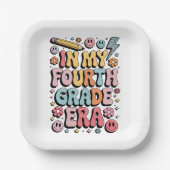 4年生4年生新学期 ペーパープレート (正面)