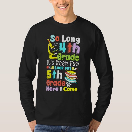 4年生5年生から卒業来だ Tシャツ (正面)