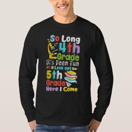 4年生5年生から卒業来だ Tシャツ (正面)