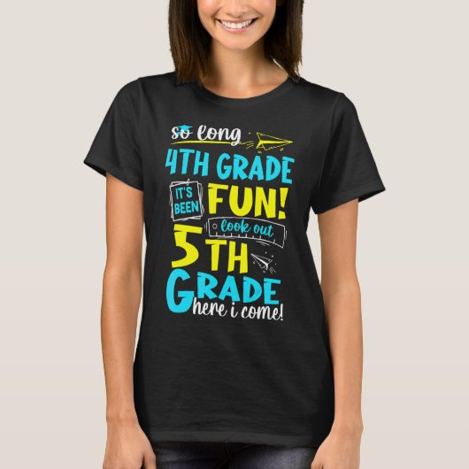 4年生5年生から卒業来ます Tシャツ (正面)