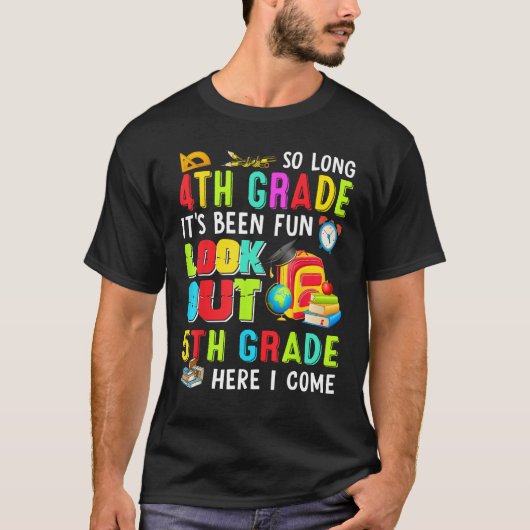 4年生5年生から卒業来ます Tシャツ (正面)
