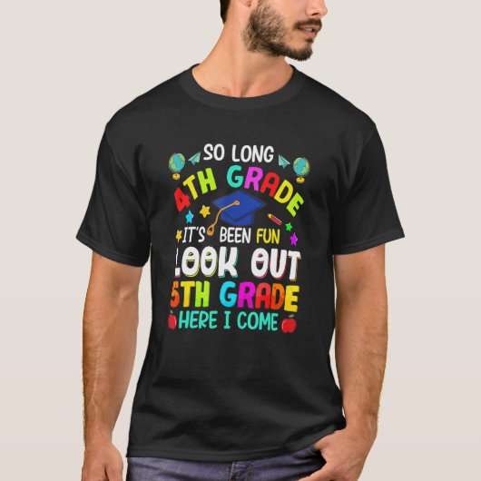 4年生5年生から卒業来ます Tシャツ (正面)