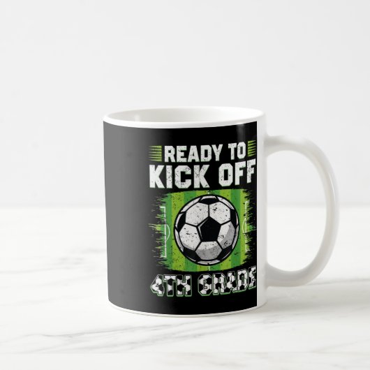 4年生 サッカー 最初の日 コーヒーマグカップ (右)