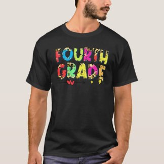 4年生 ヒョウ 先生 生徒 チーム 新学期 Tシャツ