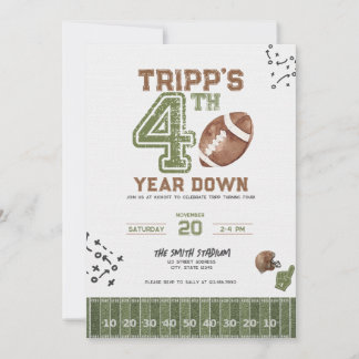 4年生 | 少年フットボール 誕生日招待状 招待状