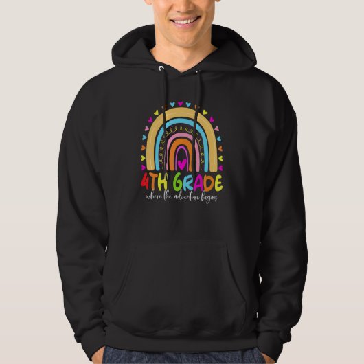 4年生 虹の先生 チーム フォースクワッド パーカ (正面)
