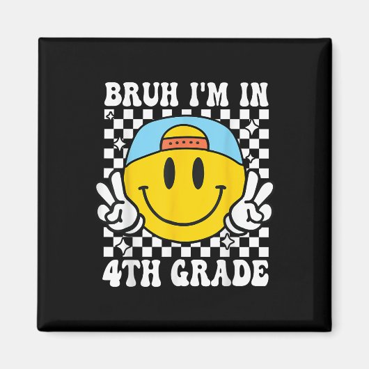 4年生Bruh I'm中学生Bac 4年生 マグネット (正面)