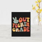 4年生Groovy最後の日学校4年生のサインアウト カード (黄色い花)