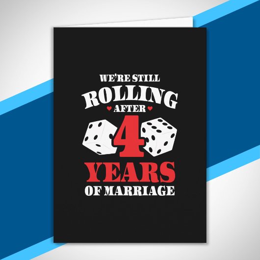 4年目の結婚記念日 面白い ギフト 結婚4周年 カード