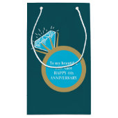 4年結婚記念ブルートパズ環 スモールペーパーバッグ (裏面)