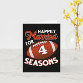 4年結婚記念 4周年サッカープレゼント カード (黄色い花)