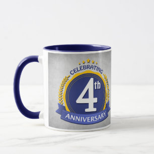 4年記念コーヒーマグ マグカップ