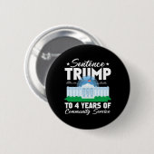 4年間のコミュニティサービスのトランプ3 缶バッジ (正面&裏面)