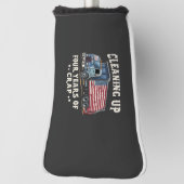 4年間のトランプのごみ侵入のクリーンアップ ゴルフヘッドカバー (回転90)