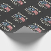 4年間のトランプのごみ侵入のクリーンアップ ラッピングペーパー (角)