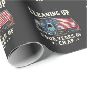 4年間のトランプのごみ侵入のクリーンアップ ラッピングペーパー (ロールコーナー)