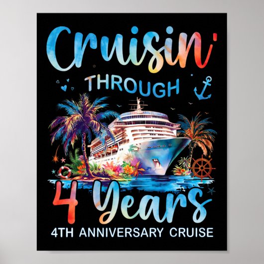 4年間をクルーズする 4周年クルーズ旅行 ポスター (正面)