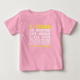 4年間最高に素敵な4歳誕生日Tシャツ ベビーTシャツ