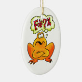 4手紙のカエルのオーナメント セラミックオーナメント (右)