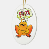 4手紙のカエルのオーナメント セラミックオーナメント (左)