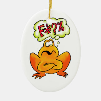 4手紙のカエルのオーナメント セラミックオーナメント