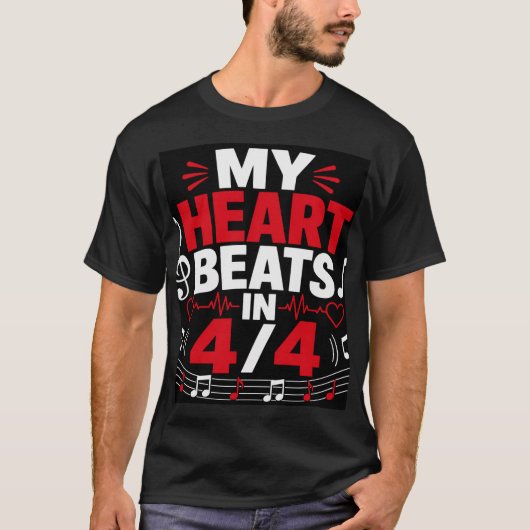 4拍子の心 Tシャツ (正面)