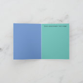 4文字のベビー名の新父母の祝辞 サンキューカード (内部)