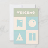 4文字のベビー名の新父母の祝辞 サンキューカード (正面)