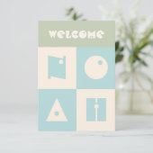 4文字のベビー名の新父母の祝辞 サンキューカード (スタンド正面)