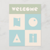 4文字のベビー名の新父母の祝辞 ポストカード (正面)