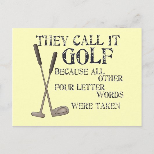 4文字の単語 ポストカード (正面)