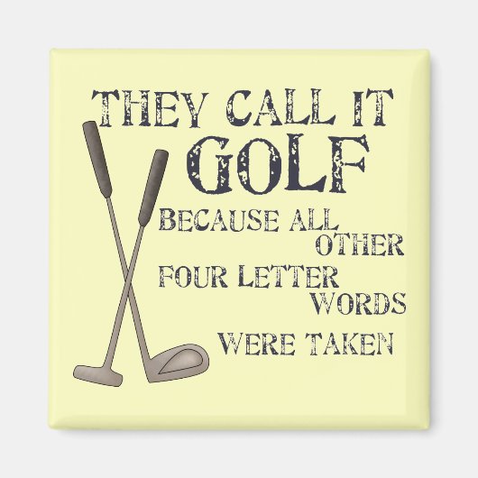 4文字の単語 マグネット (正面)