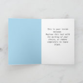 4文字の名前ハッピーバースデーカード カード (内部)