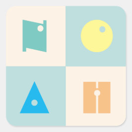 4文字の男の赤ちゃん名noahステッカーシート スクエアシール