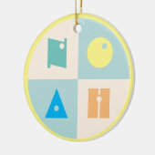 4文字ベビー名生まれたばかりのおもちゃオーナメント セラミックオーナメント (左)