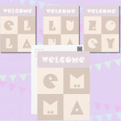 4文字生まれたばかりのの女の子の名前のお祝い ポストカード