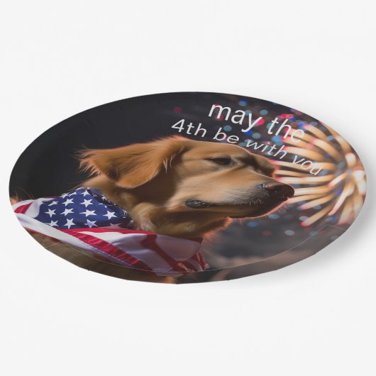 4日があなたと一緒にプレート ペーパープレート (アングル)