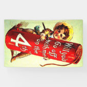 4日に一緒に行ってくれないか 横断幕 (横)