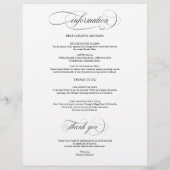 4日の結婚旅程ブラックスクエレガントリプト (裏面)