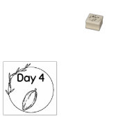 4日目カカオポッド ラバースタンプ (押印)