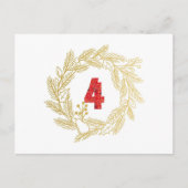 4日目。イエスの名前 |世界の到来の光 ポストカード (正面)