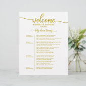 4日間のベビーシャワー行程 ゴールドタイムライン (スタンド正面)