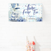 4時間お茶、4番目の誕生日子供へ 横断幕 (インサイチュ)