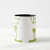 4時間の週労働日数のマグ ツートーンマグカップ (中央)