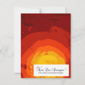 4時間365日保存African Safari Giraffe Suns 招待状 (裏面)