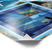 4最高のビーチの写真テンプレート、 フォトプリント            (角)