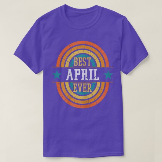 4最高の月2018おもしろい年4月 Tシャツ (デザイン正面)