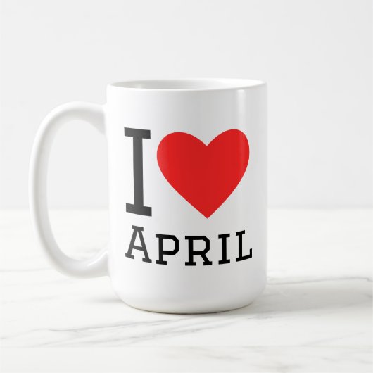 4月が好き コーヒーマグカップ (左)