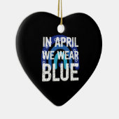 4月にレインボーWe衣服ブルーオティスアウェアネス セラミックオーナメント (右)